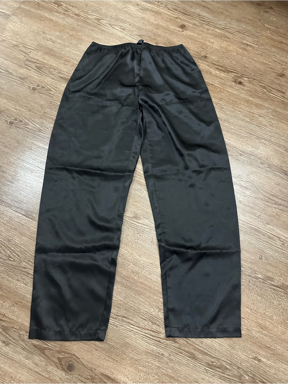 Black Satin Lounge Pants